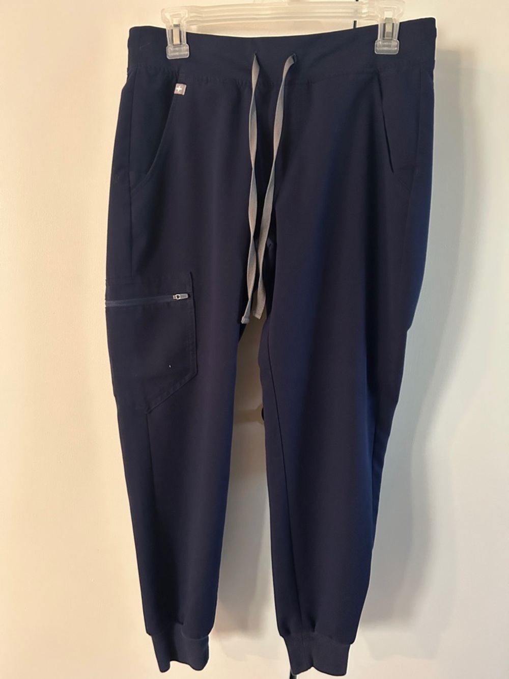 Figs Navy Blue Women's Zamora Jogger Scrub Pants with Drawstring